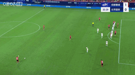 甘超橫傳助攻德爾加多破門！成都蓉城主場1-0領先國安